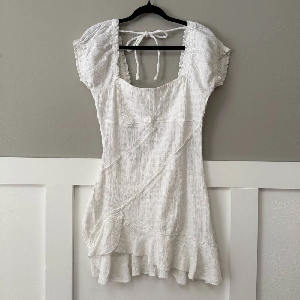 NWT Free People Elle Mini Dress in Ivory